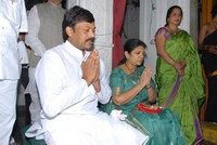 Chiru Visit Film Nagar Temple Photos